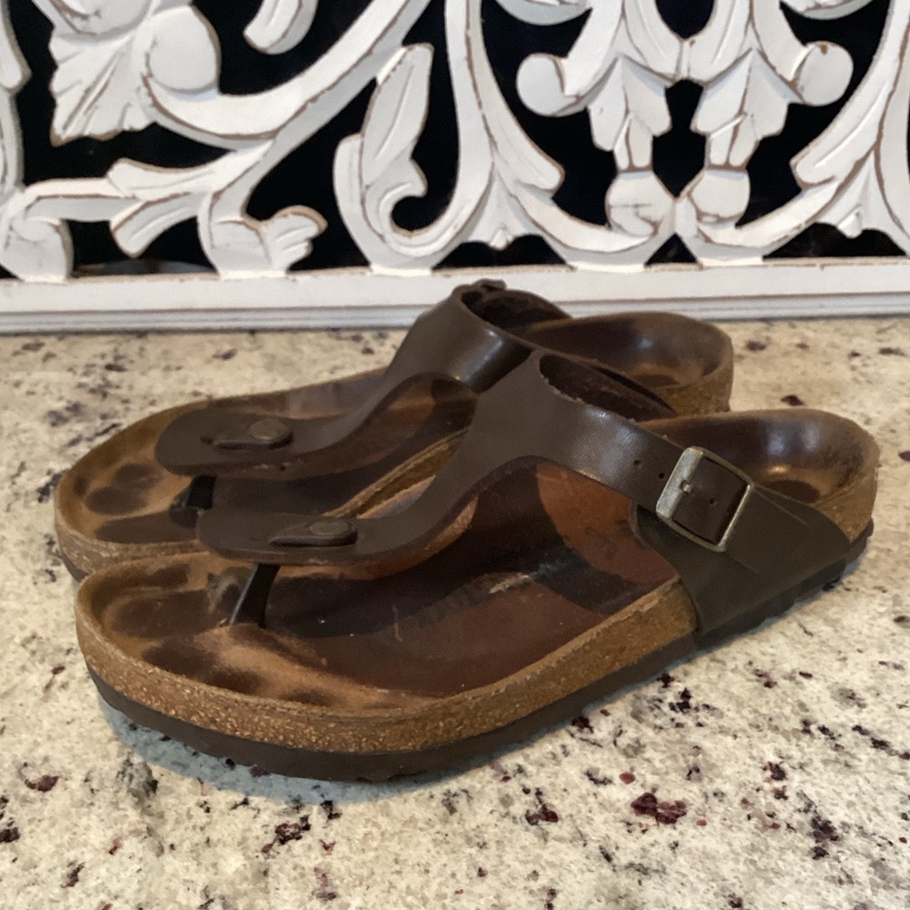 Birkenstock Gizeh in Brown Size 39/8 - Picture 2 of 12